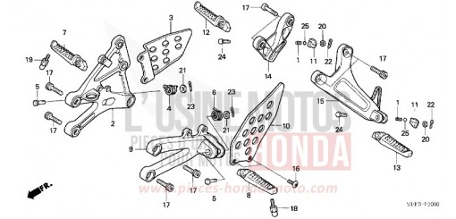 MARCHE (CBR600RR3/4) CBR600RR4 de 2004